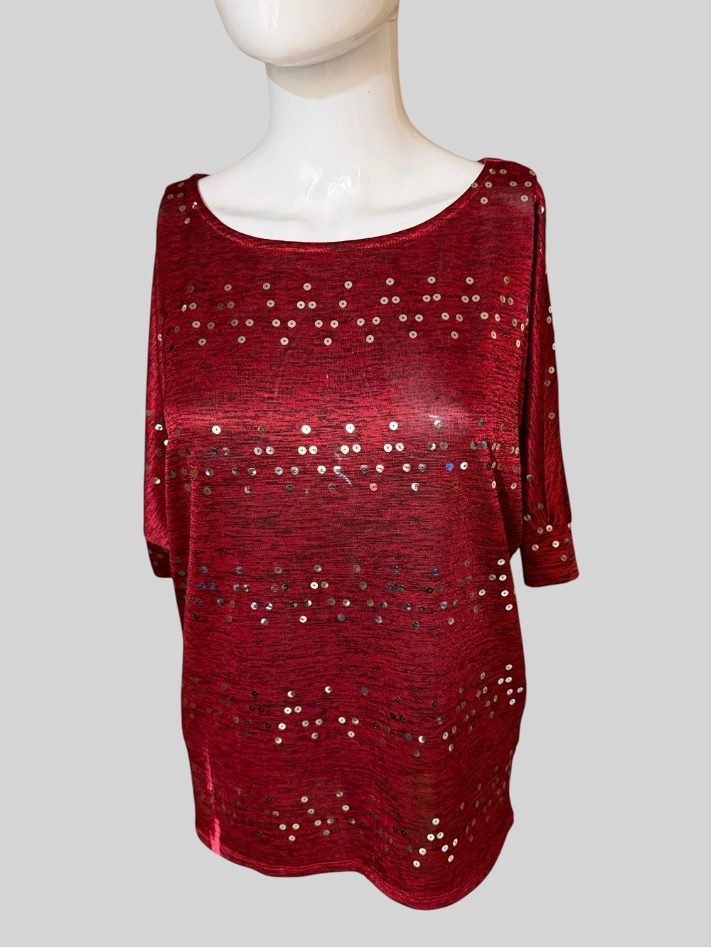 Wrangler Red Short Sleeve Sequin Tee